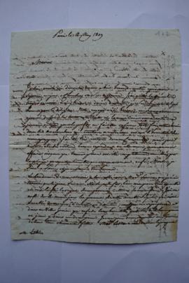 lettre donnant de ses nouvelles et parlant du transport de Cività Vecchia, de Pâris à Lethière, f...