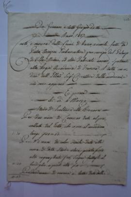 cahier de comptes et quittance, pour les travaux à l’Académie du janvier au juin 1817, du badigeo...