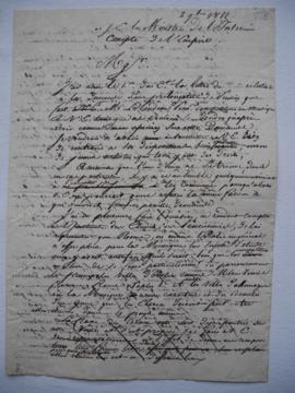 lettre donnant un avis sur les demandes d’Auguste Blondeau, de Lethière au ministre de l’Intérieu...