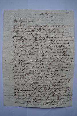 lettre personnelle, de Lethière à Devaines, directeur général de la Régie impériale des sels et t...