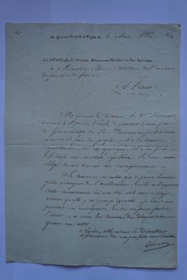 lettre de Donzelot, Gouverneur général des Îles ioniennes, à Lethière, fol. 46-47