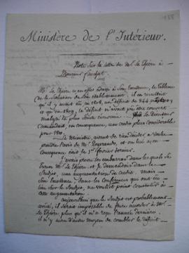 note sur la lettre de Lethière à Fauchat d’Amaury-Duval, fol. 188-189