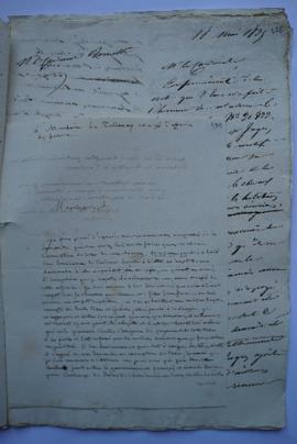 lettre d’Ingres à de Tallenay, chargé d’affaires de France, fol. 470-471
