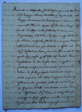 rapport et documents relatifs au bail de la Braccheria, n° 25 via Porta Pinciana, de Luigi De Pao...