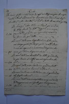 cahier de comptes et quittance pour les travaux du février jusqu’au 20 mars 1829, de l’étameur et...