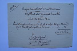 facture du bureau des Thermes de Dioclétien, de Camillo Mengoni pour Carlo Bucci à Ingres, fol. 66