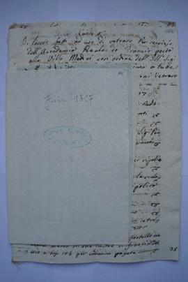 « Juin 1817 », état des dépenses du juin 1817 servant de sous-pochette, fol. 111, 121