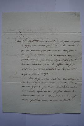 lettre exprimant la reconnaissance pour le séjour romain de M. Decauville et au sujet de l’intérê...