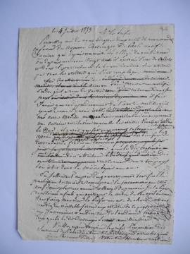 lettre de recommandation en faveur de Crescenzio De Paolis, modèle de l’Académie, de Victor Schne...