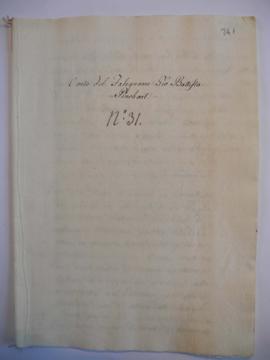 « Pinchart - n°,31 et 32 » : cahier de comptes du maître menuisier, quittances, fol. 241 à 265bis