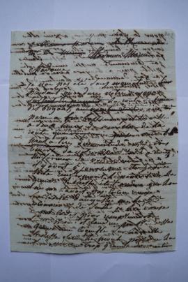 lettre servant de sous-pochette contenant les folios 203-204bis ; à la suite du séjour de Mme Mor...