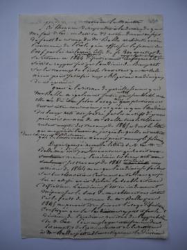 lettre de Jean-Victor Schnetz au comte Duchatel, ministre de l’Intérieur, fol. 491