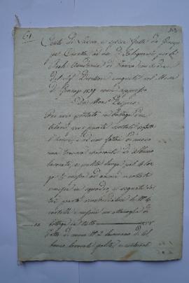cahier de comptes et quittance pour les travaux faits en mois de janvier 1829, d’Antonio, fils, p...