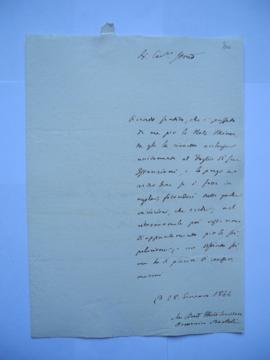 lettre de Domenico Bartoli à l’architecte de l’Académie Giuseppe Marini, fol. 200-201