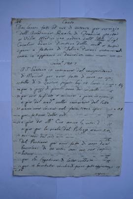 cahier des comptes et quittance pour les travaux du mois de janvier 1827, du vitrier Felice Duran...
