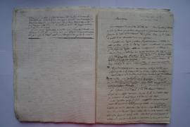 « Copie de Lettres depuis Janvier 1818. jusqu'au 7 mai 1821 », fol. 96-158 [cahier de soixante-se...