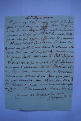 lettre de Grandi, marbrier, à Lethière, fol. 244