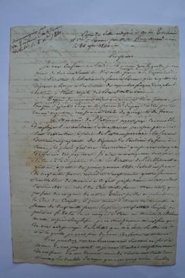 copie de lettre adressée à Torlonia par Fleury-Herard de Paris le 26 septembre 1840, et une copie...