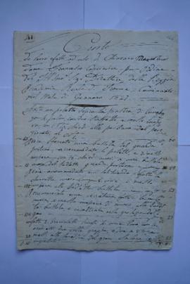 cahier des comptes et quittance pour les travaux du mois de janvier au mois de juillet 1827 : du ...