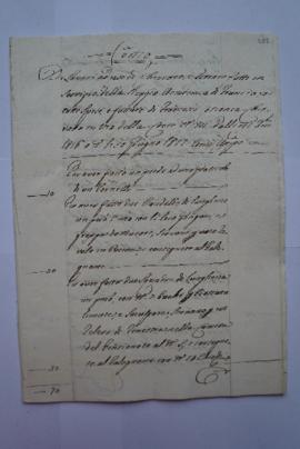 cahier de comptes et quittance pour les travaux faits à l’Académie du 21 décembre 1816 au 30 juin...