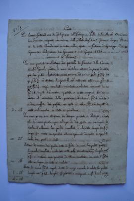 deux cahiers de comptes et quittance pour les travaux du menuisier Giuseppe Cassetta à Ingres, fo...