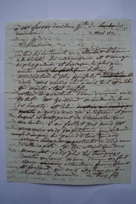 lettre exposant la demande de Goussand, membre de Cour des Comptes, recommandant ses trois fils, ...