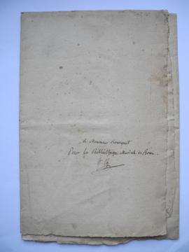 « Catalogue des oeuvres de H. M. Berton |…] à M. Bousquet pour la Bibliothèque musicale de Rome »