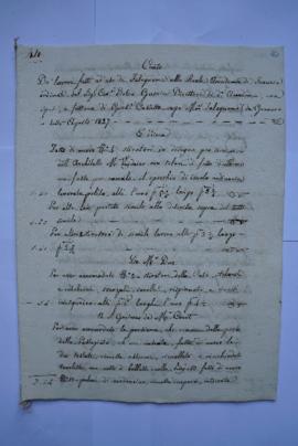 cahier des comptes et quittance pour les travaux du mois de janvier au mois d’août 1827, du menui...