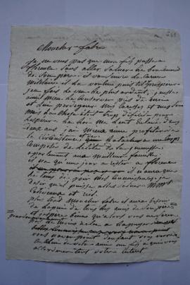 lettre donnant des nouvelles concernant Auguste, fils de Lethière de Lethière à Fabre, fol. 261-2...