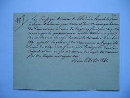 certificat relatif aux retenues des pensionnaires des mois de novembre et décembre 1841, de Jean-...