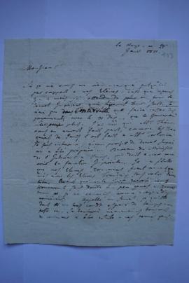 lettre informant de l’attente du décret fixant le sort des pensionnaires hollandais, de Meerman, ...
