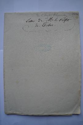 « [De l’Amb.r Alquier et] Lettres de M. le Prefet du Tibre », pochette contenant les folios 283-2...