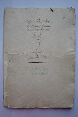 « Copie de Lettres. M. Thevenin Directeur. Depuis le 1er Juin 1816. jusqu'à fin 1817. », fol. 39-...