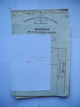 « 51. vrac bibliothèque. 1er/08/2004 », pochette contenant les folios de 653 à 682bis : comptes d...