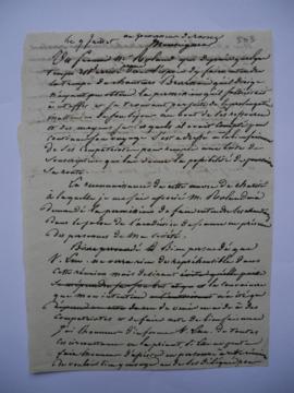 lettre de Jean-Victor Schnetz au Gouverneur de Rome et au Pape, fol. 503-504