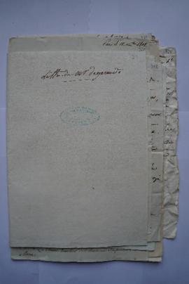 « Lettre de Mr degerando » sous-pochette contenant les folios 317-333quater, fol. 316