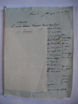 « Mr Harriet » : lettres, quittances, certificat, fol. 145 à 171