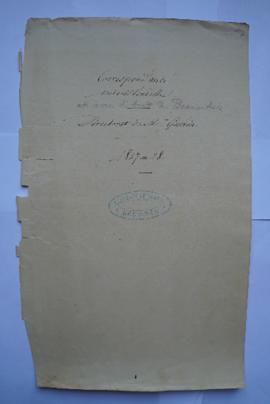 « Correspondance ministérielle [et avec l’Acad. Des Beaux-Arts]. Directorat de Mr Guérin. 1827 : ...
