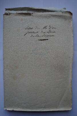 « Lettres de M. Daru. Intendant des Biens de la Couronne », pochette contenant les folios 76-150