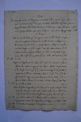 cahier des comptes et quittance pour les travaux du mois de mai 1835, du menuisier Giuseppe Casse...