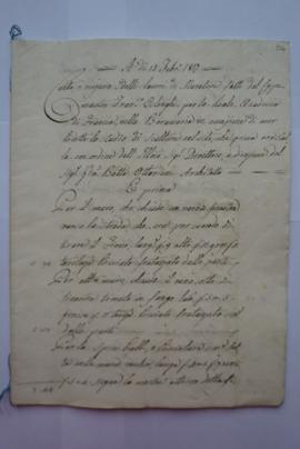 cahier de comptes et quittance pour les travaux du 13 février 1817, du maître-maçon Francesco Osl...