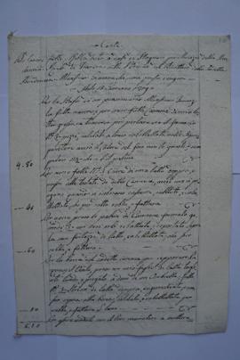 cahier de comptes et quittance pour les travaux du 13 janvier au 10 juin 1819, de l’étameur Giuse...