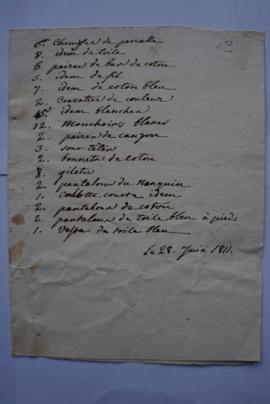 inventaire des biens personnels de Blondeau, fol. 3