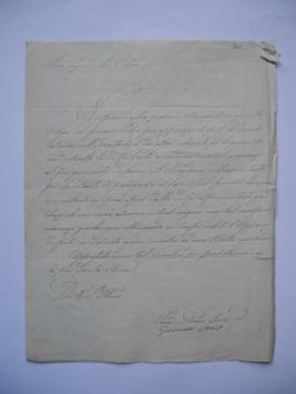 lettre de l’ouvrier, Giovanni Maes à l’architecte de l’Académie Giuseppe Marini, fol. 206-206bis