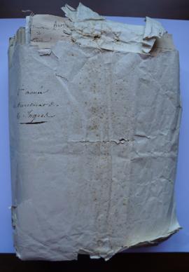 « Pieces à l’appui des Comptes de 1836. 2ème année Du Directorat de M. Ingres », pochette contena...
