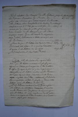 « Note sur les comptes de M. Lethière jusqu’au 31 mai 1816 », à Charles Thévenin, fol. 52