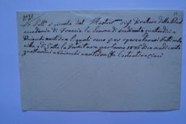 quittance pour les travaux et dépenses pour l’Académie durant l’année 1836, du jardinier Costanti...