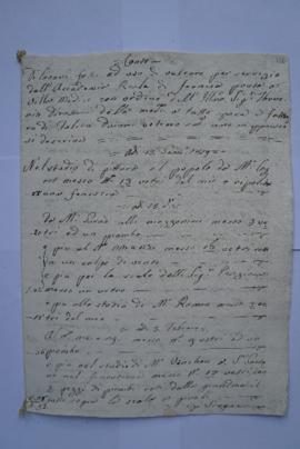 cahier de comptes et quittance pour les travaux du 13 janvier au 1er juin 1819 , du vitrier Felic...