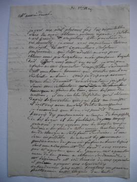 lettre concernant la demande de prolongation d’Eggensviller, de Lethière à Amaury-Duval, fol. 75-...
