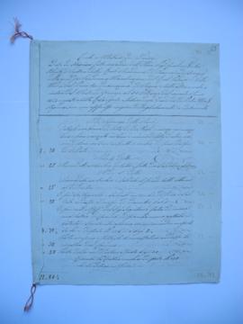cahier de comptes et quittance pour travaux, de janvier jusqu’au 31 mars 1842, de Paolo et Mattia...